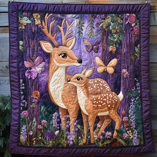 Forest Mother Deer WP1704053CL Quilt