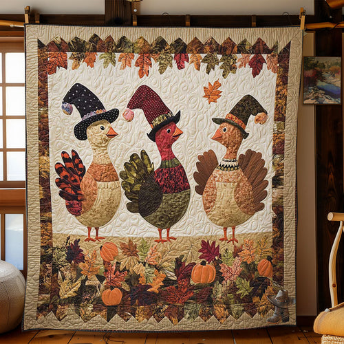 Festive Turkey WN1511051CL Quilt