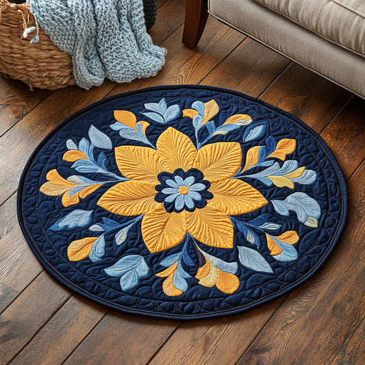 Blooming Sun WP0404014CL Quilted Round Mat