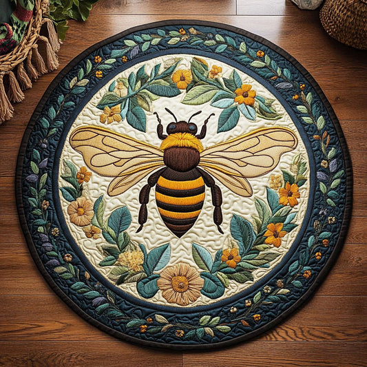 Bee Garden WY2305001CL Quilted Round Mat