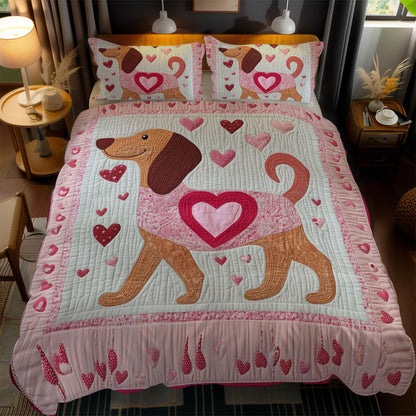 Dachshund Hearts WN3112055CL Duvet Cover Set