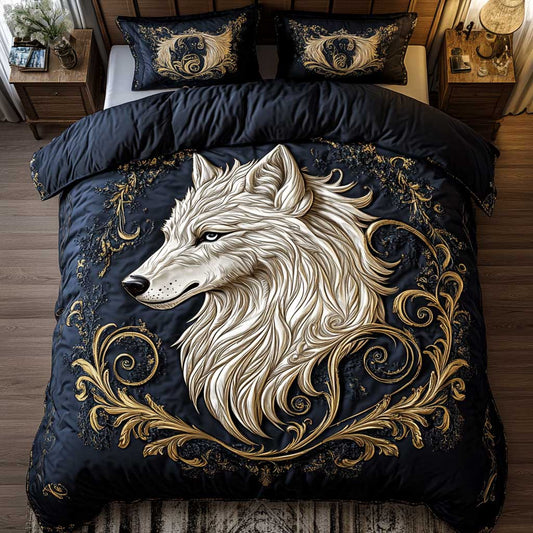 White Wolf Symbol WP2201032CL Duvet Cover Set