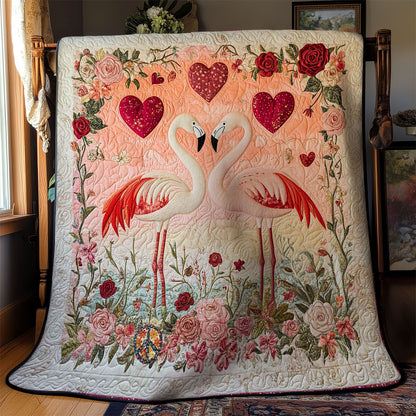 Valentine Flamingo Bliss WN1112021CL Quilt