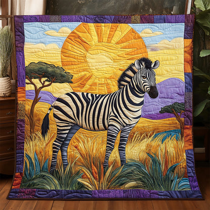 African Savannah Zebra WJ2104001CL Quilt