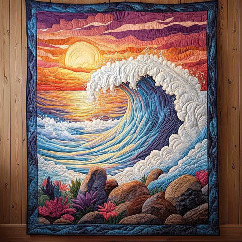 Seascape Sunset CQ2504018CL Quilt