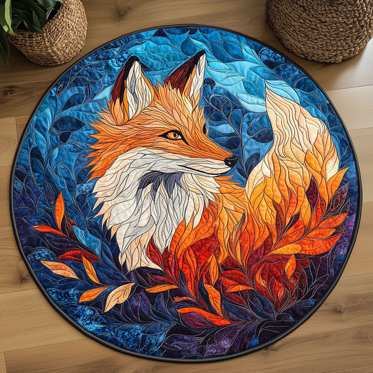 Red Fox Spirit WP2204053CL Quilted Round Mat
