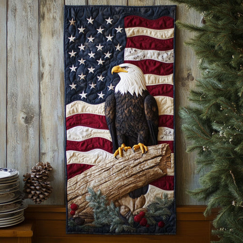 Patriotic Eagle WJ0906038CL Quilted Table Runner