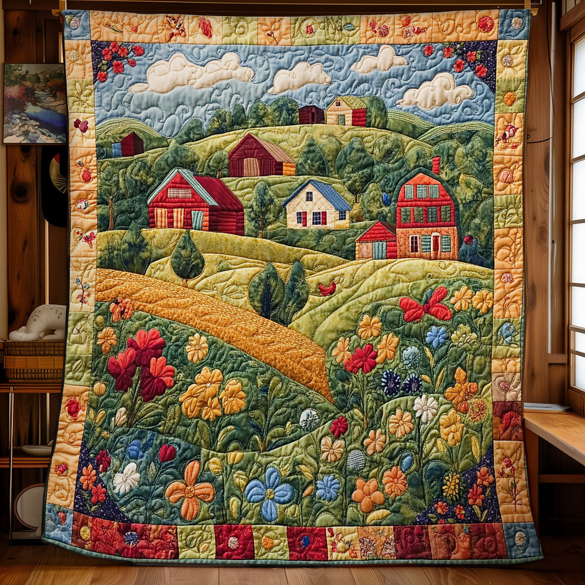 Peaceful Village WY1802023CL Quilt