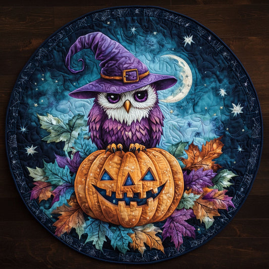 Silver Owl Spell WN0708090CL Quilted Round Mat