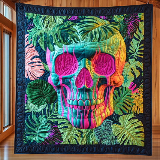 Tropic Skull Bloom CP1706003CL Quilt
