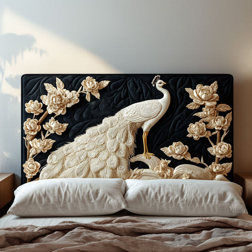 Eternal Peacock Beauty KL0501028CL Quilted Headboard Slipcover