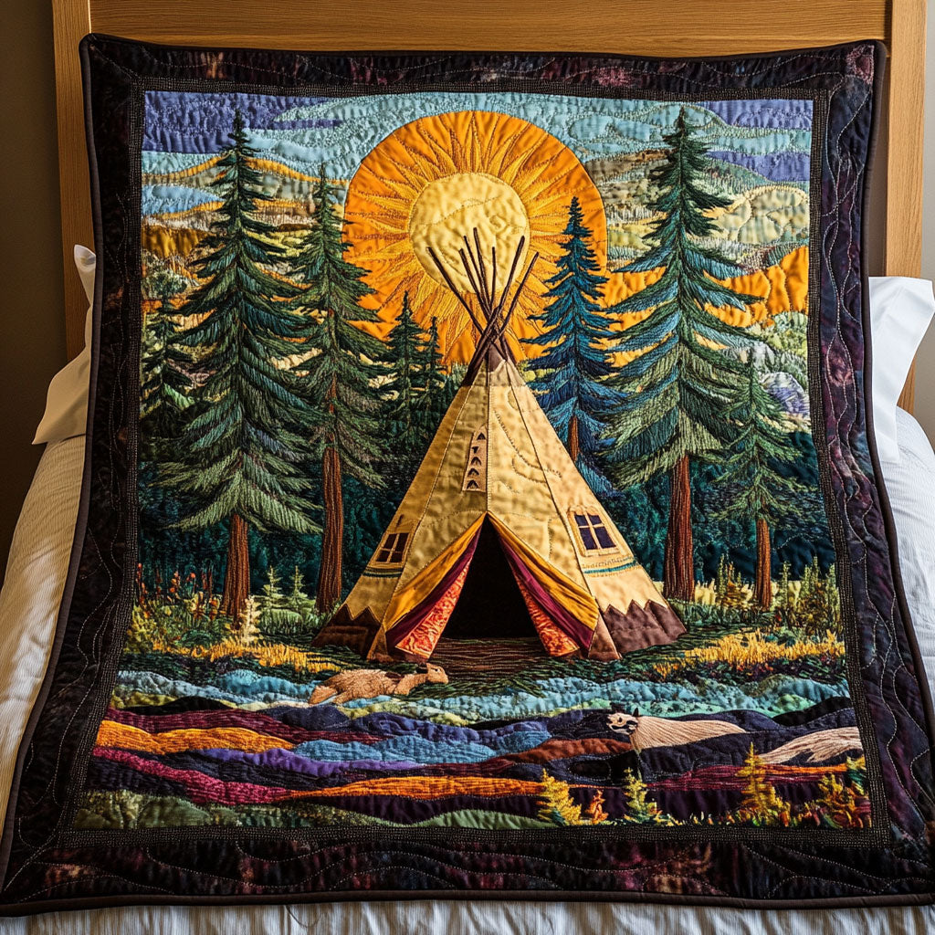 Tepee In The Forest WJ0104009CL Quilt