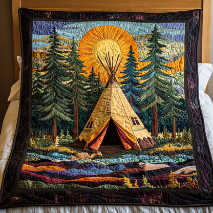 Tepee In The Forest WJ0104009CL Quilt