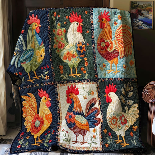 Folk Charm Chicken WJ0601004CL Quilt