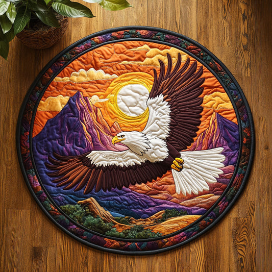 Mystic Eagle CW1905244CL Quilted Round Mat