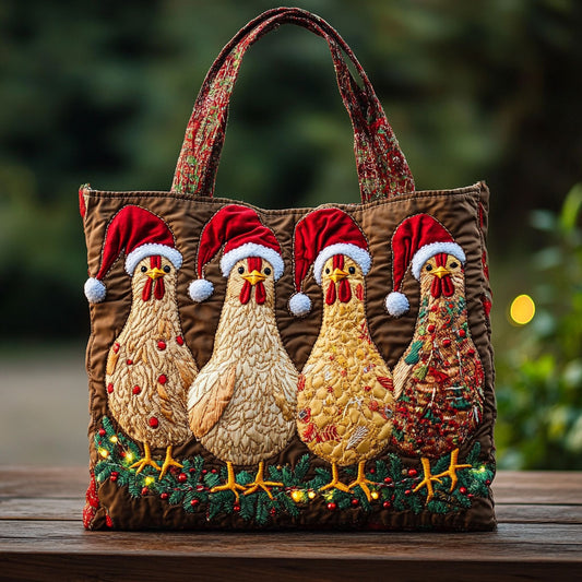 Jolly Chicken WN0810033CL Quilted Tote Bag