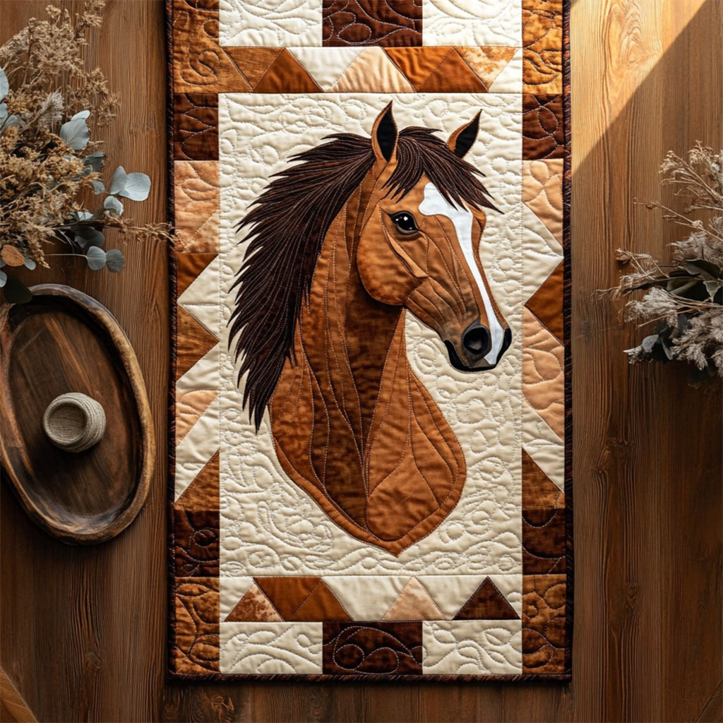 Noble Horse WY0505029CL Quilted Table Runner