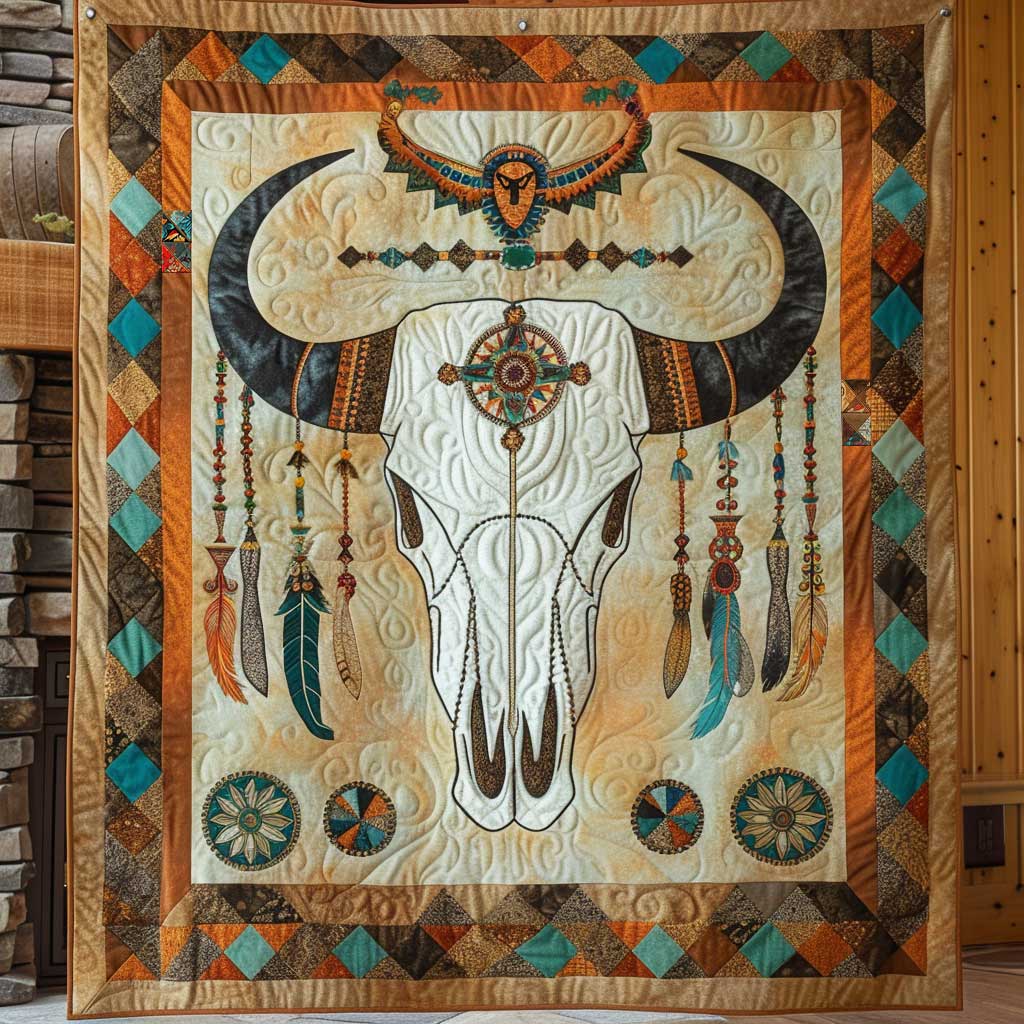 Sacred Western Skull WN1710033CL Quilt