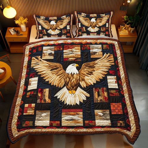 Eagle Symbol Patchwork WP2412042CL Duvet Cover Set