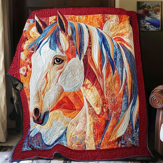 Bold Horse Portrait WY1401026CL Quilt