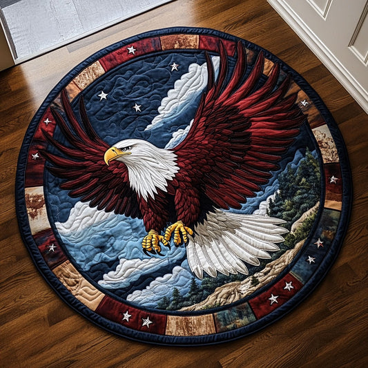 Bravery and Blessings CM0206035CL Quilted Round Mat