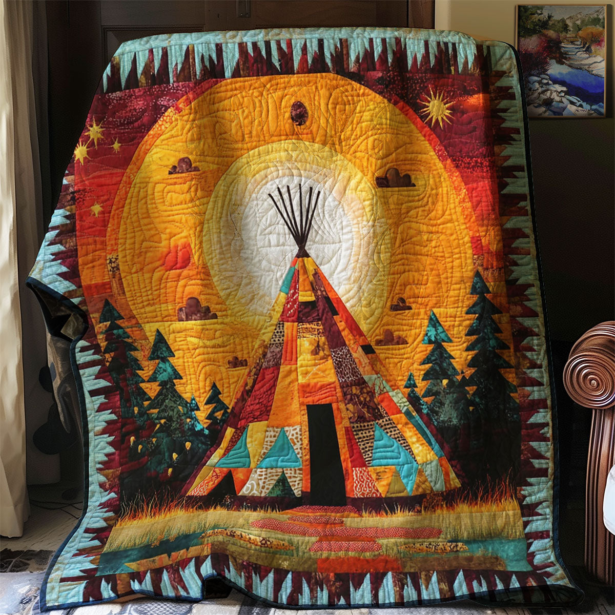 Bohemian Tepee WJ2712005CL Quilt