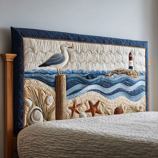 Seabird Stillness CP1712013CL Quilted Headboard Slipcover