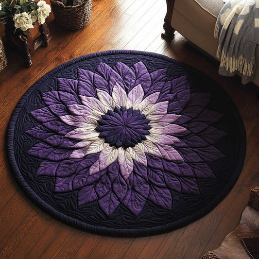 Midnight Flower WN1903089CL Quilted Round Mat