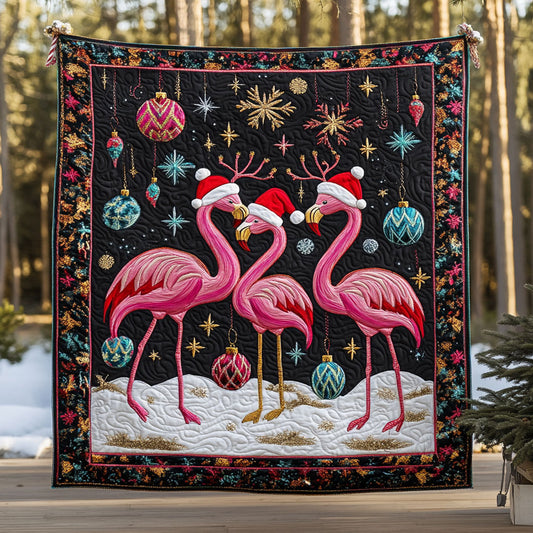 Flamingo Yuletide Joy WN0210072CL Quilt