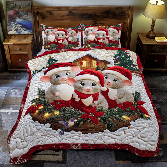 Christmas Snow Mouse WY0712063CL Duvet Cover Set