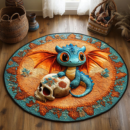 Charming Skull Keeper WY3006034CL Quilted Round Mat