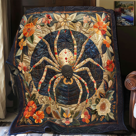 Floral White Spider CP0504014CL Quilt