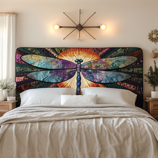 Dragonfly Serenity KL1912017CL Quilted Headboard Slipcover