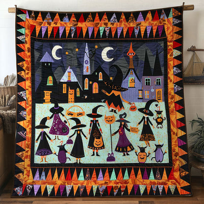 Halloween Witches' Crescent Moon Fest WN0332709CL Quilt