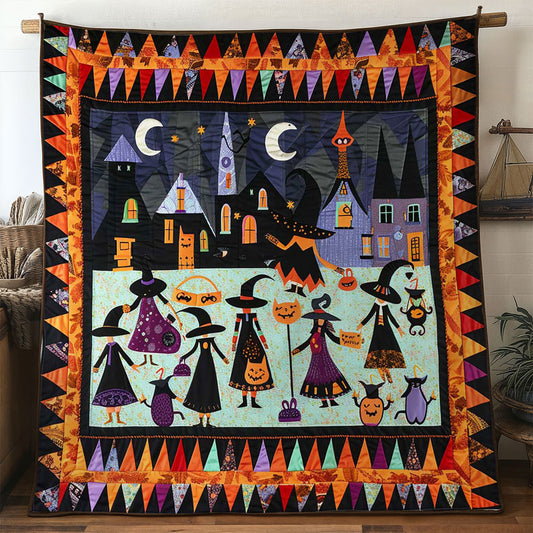 Halloween Witches' Crescent Moon Fest WN0332709CL Quilt