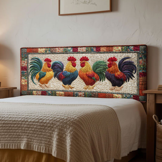 Rooster Harmony CP1112019CL Quilted Headboard Slipcover