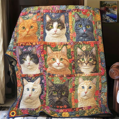 Cat Breed Flower YR2412021CL Quilt