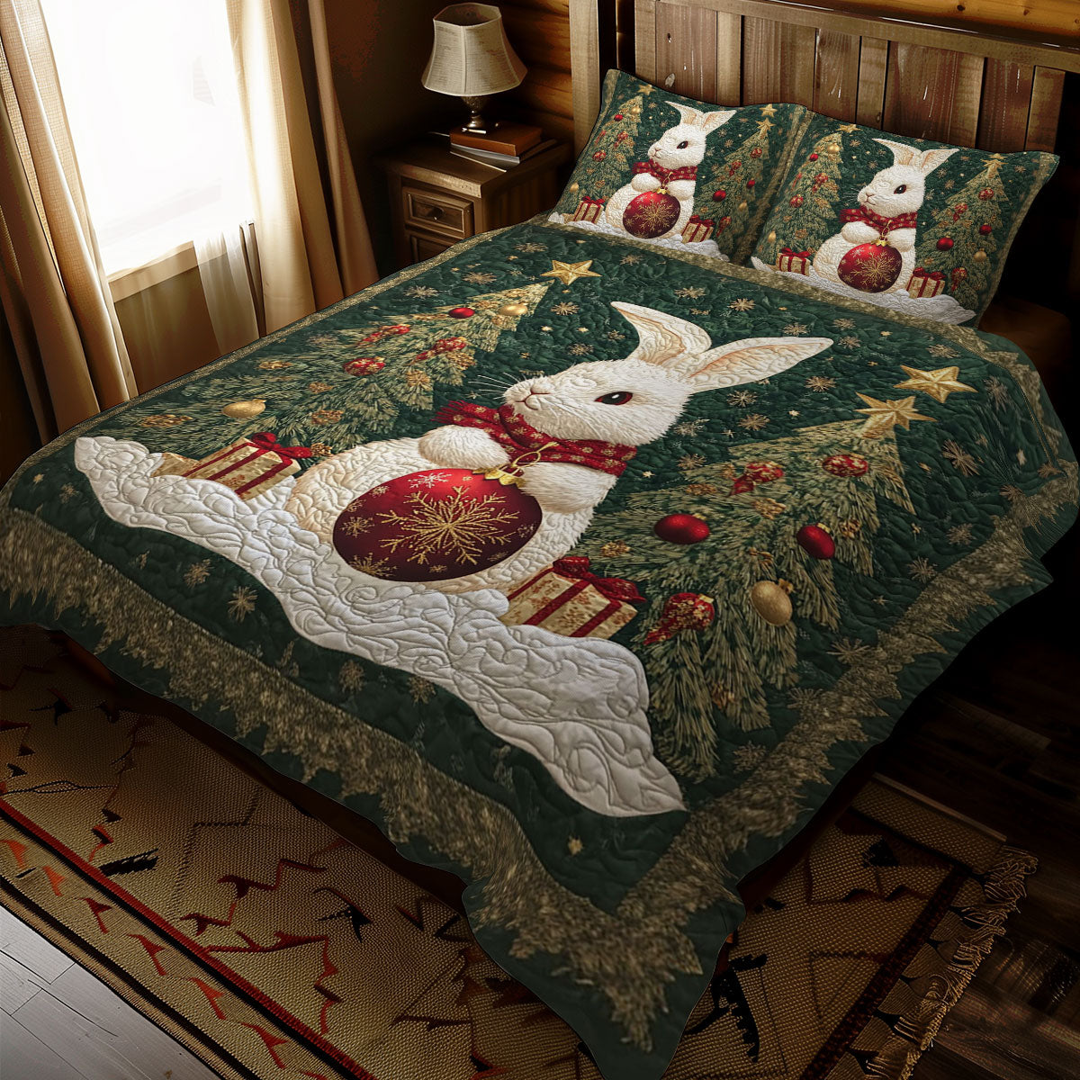 Christmas Rabbit WJ2611033CL Duvet Cover Set