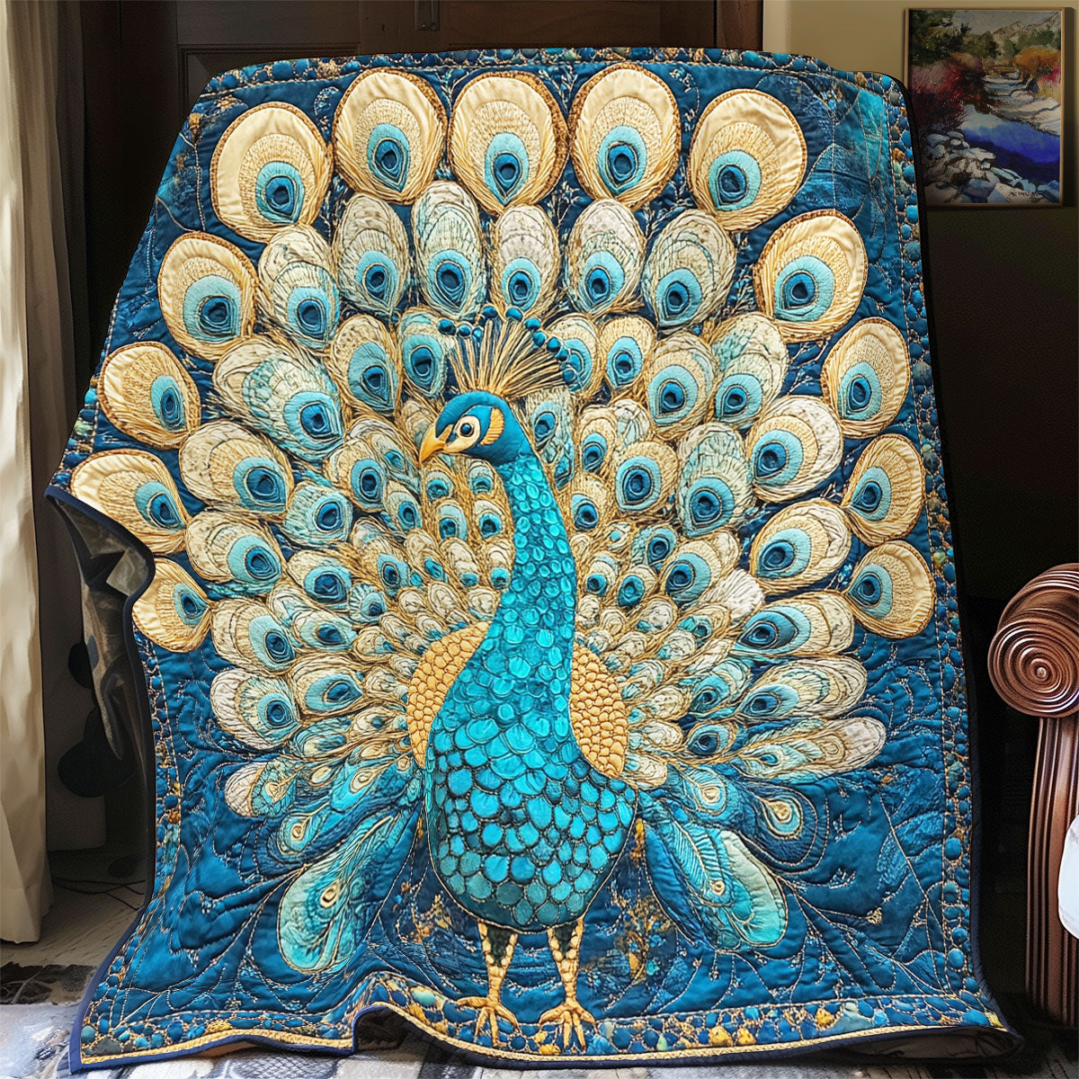 Peacock Crown YR1901041CL Quilt