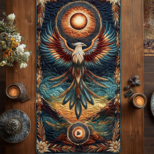 Glorious Eagle In Mountain  WY2204017CL Quilted Table Runner