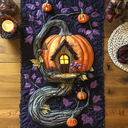Pumpkin Tree Nook WN1507084CL Quilted Table Runner