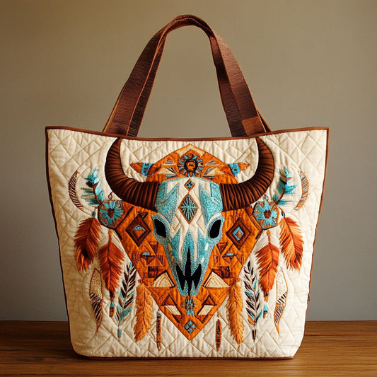 Spirit Buffalo Glow CW2309025CL Quilted Tote Bag