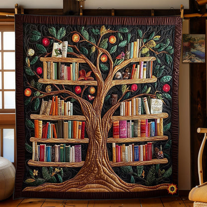 Tree Bookshelf WY2312067CL  Quilt