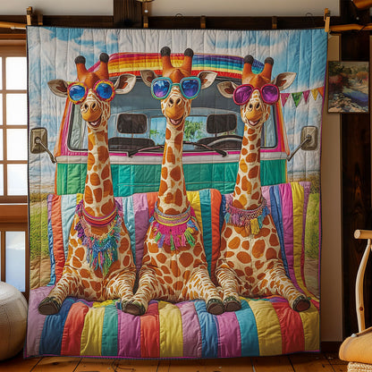 Hippie Giraffe CW2205376CL Quilt