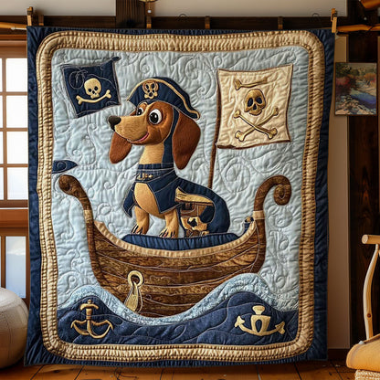 Pirate Dachshunds WN1001031CL Quilt