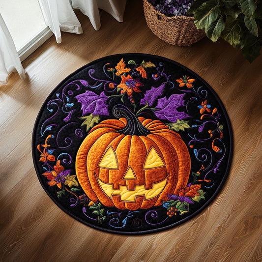 Halloween Pumpkin WY1808037CL Quilted Round Mat