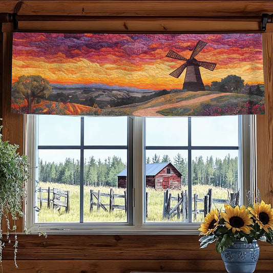 Windmill Sunrise WN2304049CL Quilted Valance
