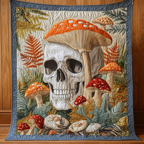 Skull Mushroom Forest CW1807024CL Quilt