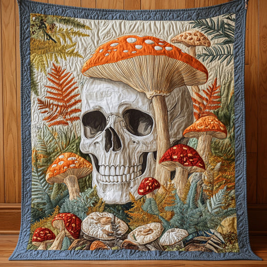Skull Mushroom Forest CW1807024CL Quilt