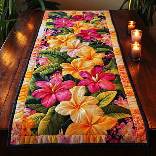 Pumeria Season CM2905035CL Quilted Table Runner